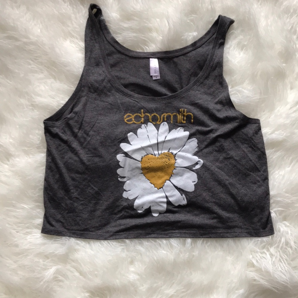 ECHOSMITH daisy grey crop tank